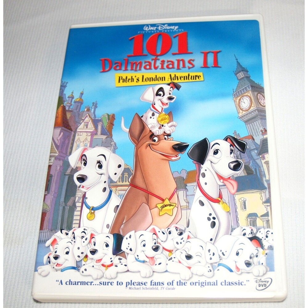 101 Dalmatians II 2 Patch's London Adventure DVD Disc Walt Disney & Bonuses